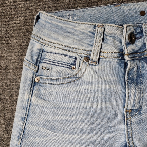 G-Star Raw Midge Saddle Mid Rise Bootleg Fit Jeans Size 24/30 - Picture 6 of 12